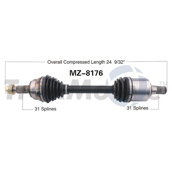 Surtrack Axle Cv Axle Shaft, Mz-8176 MZ-8176 - main